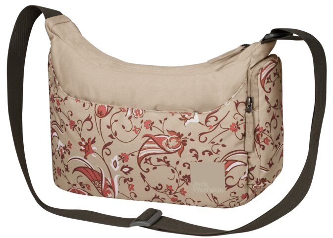 Jack Wolfskin 'Boomtown' Schultertasche beige all over