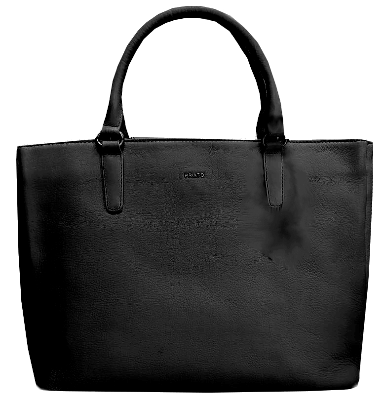 Prato 'LM Shahid' Handtasche echt Rindleder black