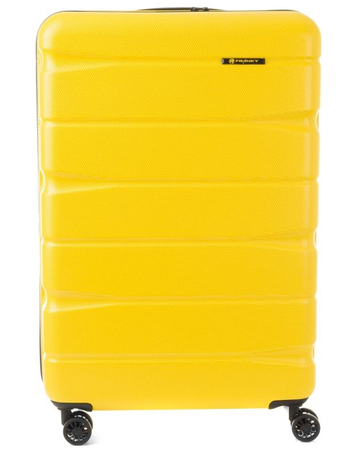 Franky 4-Rad Hartschalen-Trolley L 4,3kg ABS yellow