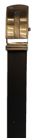 Prato 'LM Vishal' Herrengürtel 90cm echt Büffelleder glatt black