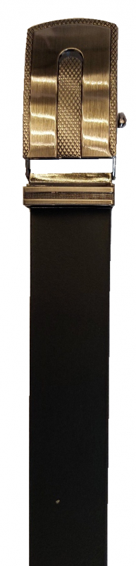 Prato 'LM Vishal' Herrengürtel 95cm echt Büffelleder glatt black