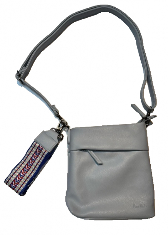 Piace Molto 'Vera Range' Umhängetasche mit wechselbarem Textilriemen softblue