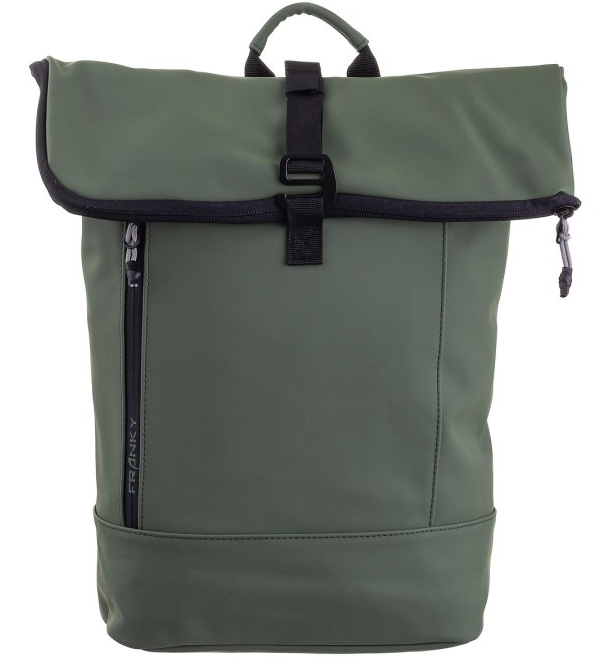 Franky Business-Rucksack mit Laptopfach erweiterbar 13 l Planenmaterial olive