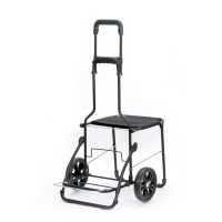 Andersen 'Imea' Komfort-Shopper mit Klappsitz 46l 50kg/120kg Tragkraft MADE IN GERMANY blau