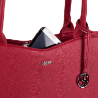 Socha 'Straight Line' Businessbag mit Laptopfach bis 15,6' rot