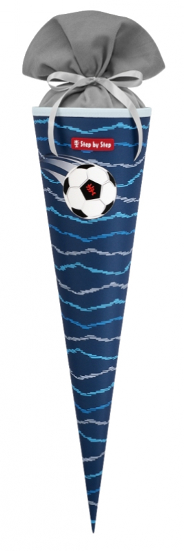 Step by Step 'Soccer Lars' Schultüte 70cm blau weiß 