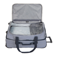 Kipling 'Teagan M' medium wheeled luggage urban chevron