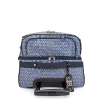 Kipling 'Teagan M' medium wheeled luggage urban chevron