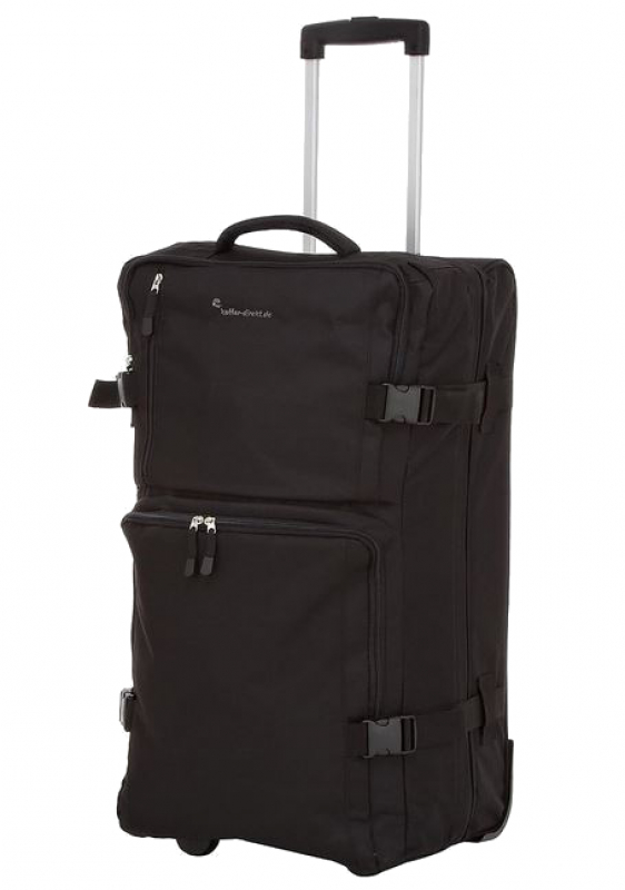 Franky Rollreisetasche Doppeldecker L 70cm 3,1kg schwarz