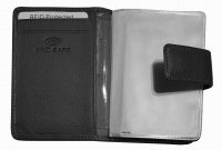 HGL Kartenetui RFID echt Leder schwarz