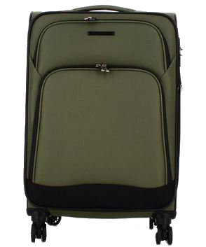 Franky 4-Rad Trolley L 79cm erweiterbar 3,5kg 115/129l green