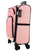 Franky Weichgepäck 4 Rad-Trolley S 55 cm 2,3 kg rose