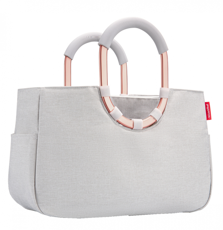Reisenthel 'loopshopper M frame' mit Alugriffen und Organizer twist sky rose