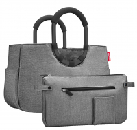 Reisenthel  'loopshopper M' mit Alugriffen und Organizer twist silver