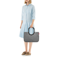 Reisenthel  'loopshopper M' mit Alugriffen und Organizer twist silver