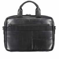 Joop 'Vetra' Pandion Briefbag MHZ echt Rindleder schwarz