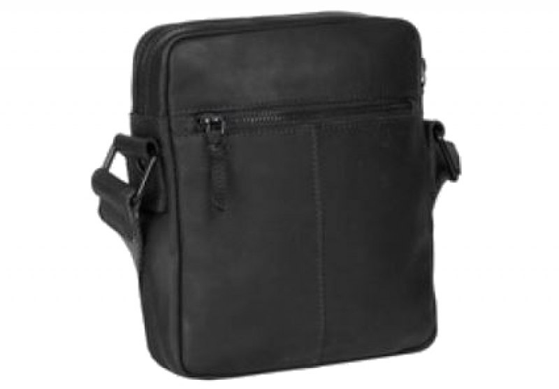 Justified Bags 'Kaizer' Schultertasche echt Leder schwarz