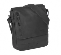 Justified Bags 'Kaizer' Schultertasche echt Leder schwarz