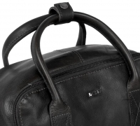 Justified Bags 'Nynke' Rucksack Crawley 2Griffe echt Rindleder schwarz