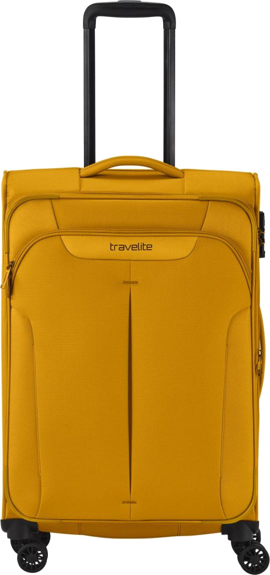 Travelite 'Croatia' 4-Rad Trolley 67cm 2,9kg erweiterbar 61/66l curry