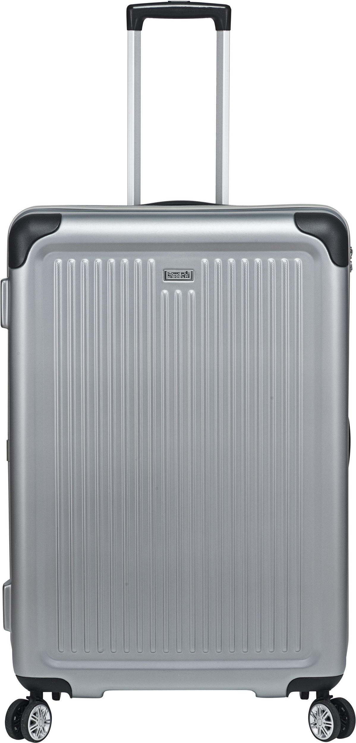 Stratic 'All off Stripe' Spinner 4-Rad Trolley L 76cm 4,45kg 110l  ABS silber