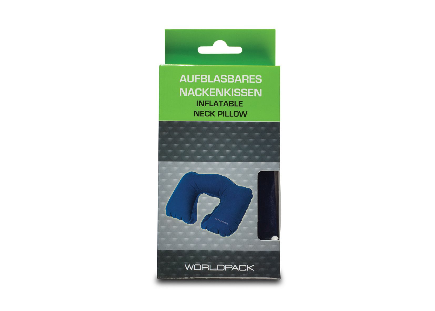 Worldpack Aufblasbares Nackenkissen blau