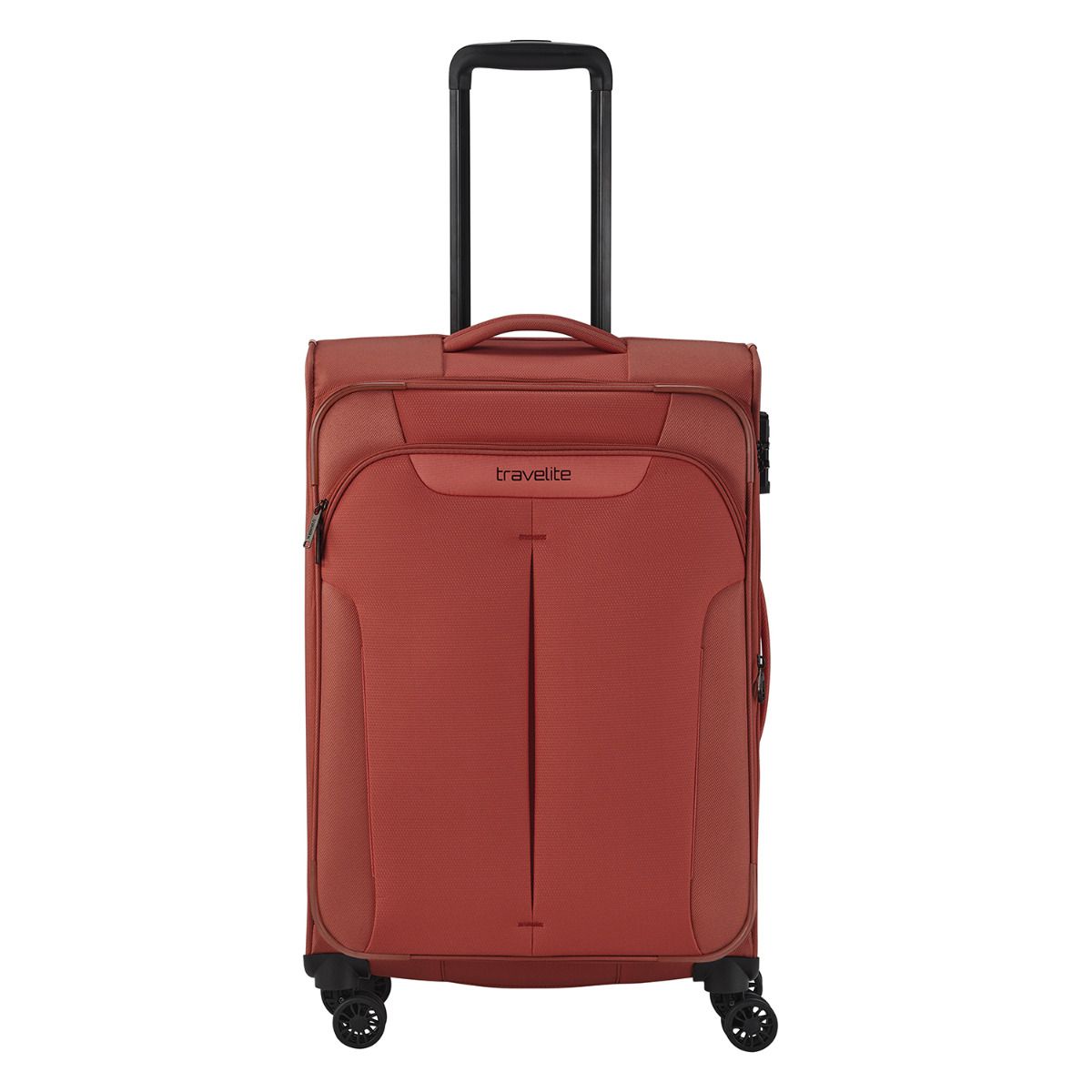 Travelite 'Croatia' 4-Rad Trolley 67cm 2,9kg erweiterbar 61/66l Koralle