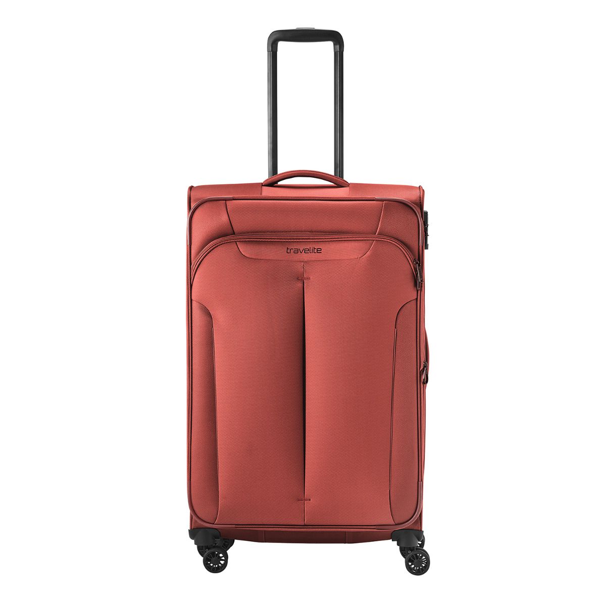 Travelite 'Croatia' 4-Rad Trolley 77cm 3,3kg erweiterbar 90/96l Koralle