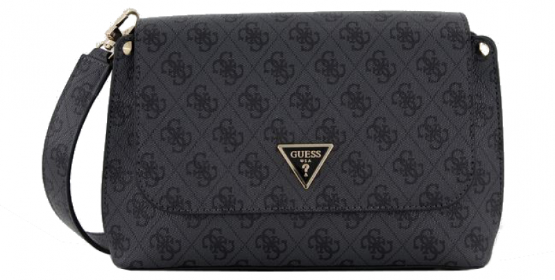 Guess'Meridian Flap Crossbody' Damentasche coal logo