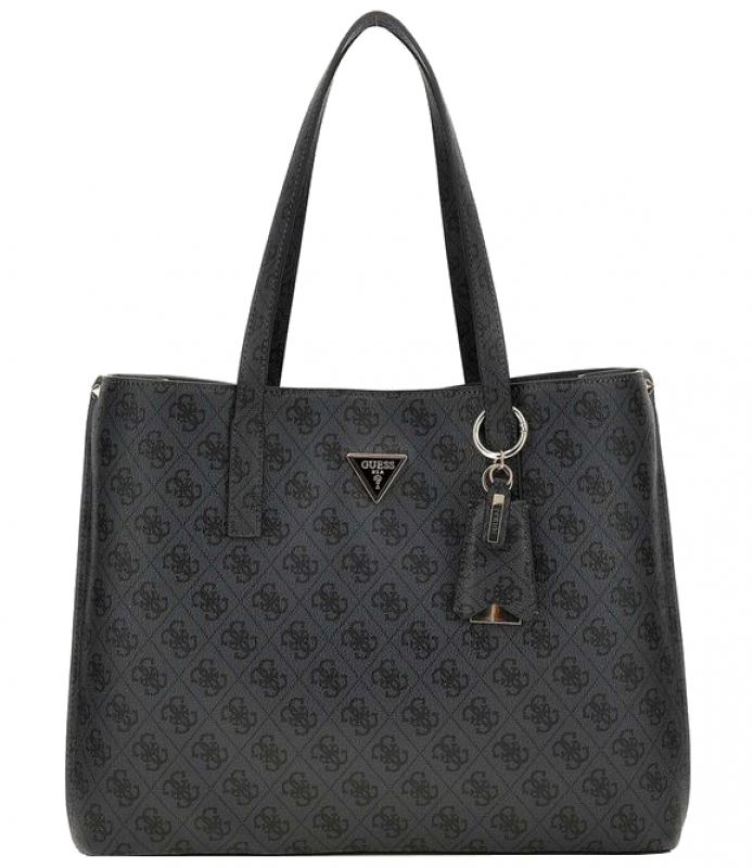 Guess 'Meridian Girlfriend Tote' Shopper coal logo