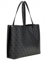 Guess 'Meridian Girlfriend Tote' Shopper coal logo