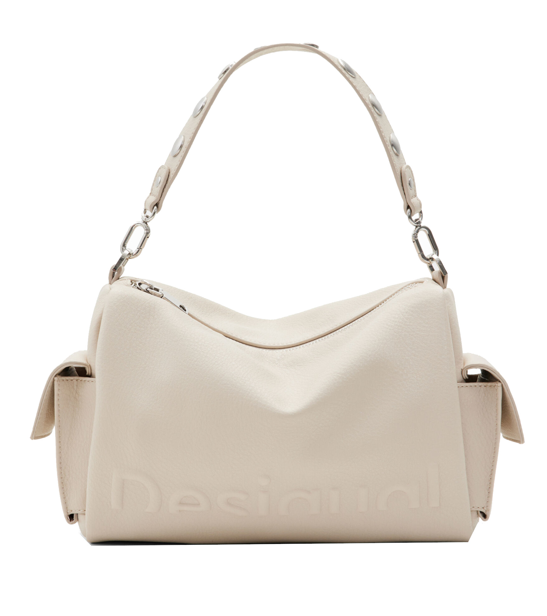 Desigual 'Bols Half Logo Habana' Umhängetasche beige