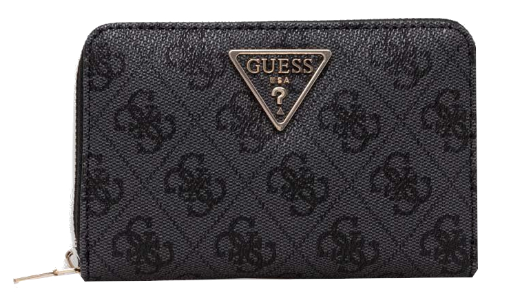 Guess 'Laurel' SLG medium zip around Geldbörse coal logo