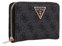 Guess 'Laurel' SLG medium zip around Geldbörse coal logo