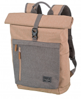 Travelite 'Basics' Roll-up Backpack Rucksack 35l 0,8kg rose/grau