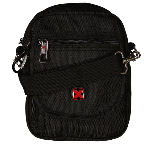 Travel 'N' Meet Schultertasche aus Spinnstoff schwarz