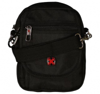 Travel 'N' Meet Schultertasche aus Spinnstoff schwarz