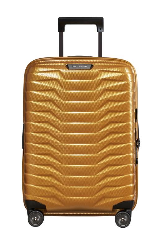 Samsonite 'Proxis' 4-Rad Trolley Spinner 55cm 2,2kg erw. 38/44l honey gold