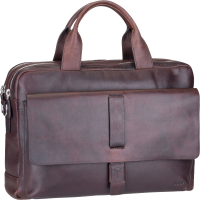 Joop 'Loreto' Pandion Briefbag 2RV mit Laptopfach MHZ echt Rindleder seal brown