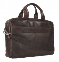 Joop 'Loreto' Pandion Briefbag 2RV mit Laptopfach MHZ echt Rindleder seal brown