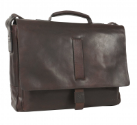 Joop 'Loreto' Kreon Briefbag mit Laptopfach MHF echt Rindleder seal brown