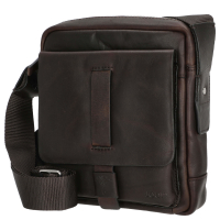 Joop 'Loreto' Remus Shoulderbag XSVZ echt Rindleder seal brown