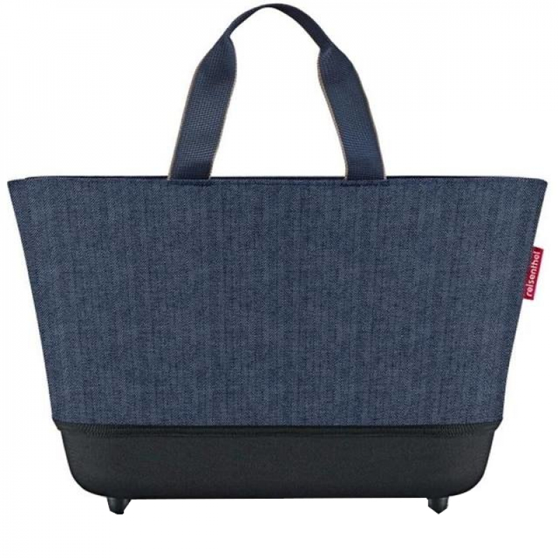 Reisenthel  'Shoppingbasket' Einkaufskorb mit festem Boden 22l herringbone dark blue 