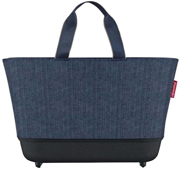 Reisenthel  'Shoppingbasket' Einkaufskorb mit festem Boden 22l herringbone dark blue 