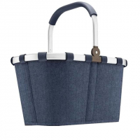 Reisenthel  'Carrybag' Einkaufskorb mit Alurahmen 22l herringbone dark blue