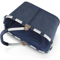 Reisenthel  'Carrybag' Einkaufskorb mit Alurahmen 22l herringbone dark blue