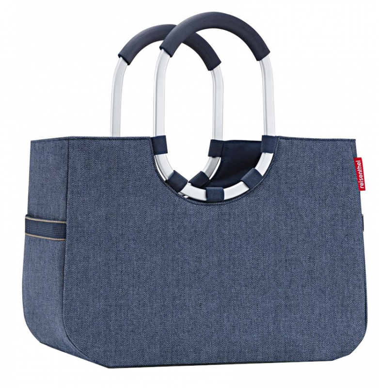 Reisenthel 'Loopshopper L' Shopper mit Alugriffen 25l herringbone dark blue