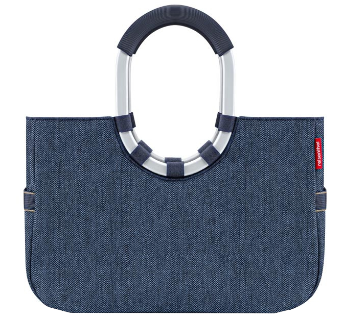 Reisenthel 'loopshopper M' Shopper mit Alugriffen herringbone dark blue