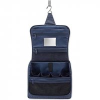 Reisenthel 'Toiletbag XL' Reisekosmetik mit Spiegel herringbone dark blue