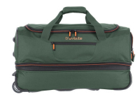 Travelite 'Basics' Trolley RT 55cm erweiterbar 2,3kg 51/64l grün/orange